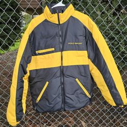 Vintage 90s Ralph Lauren Polo Sport Reversible Down Puffer Jacket Mens Sz Large