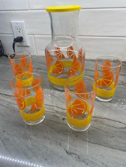 Libbey 5 pc Orange Juice Set