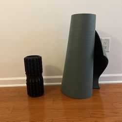 Yoga mat and foam roller