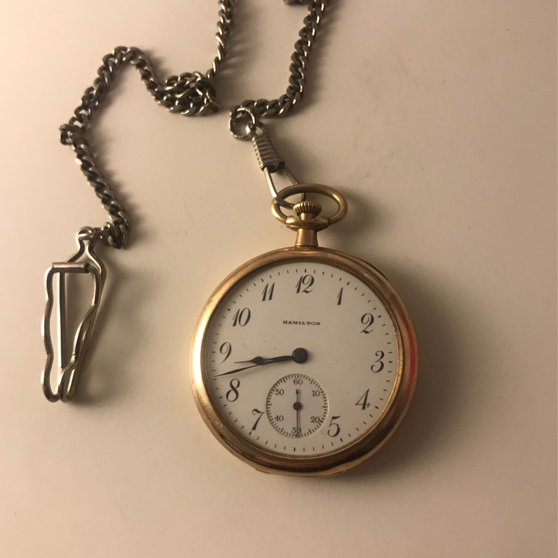 Hamilton Pocket Watch Antique Gold Filled