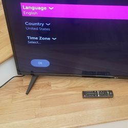 NEW cond LG  50 INCH  TV WITH REMOTE CONTROL. SMART MODEL. WORKS EXCELLENT   , IN THE BOX 