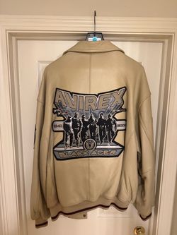 Vintage Avirex Black Aces Leather Jacket $300
