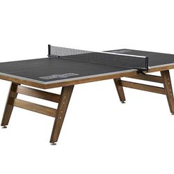 Brand New, Still In Box Hall of Games - Official Size Wooden Table Tennis Table - Black