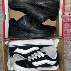 Air max 90s All Black. Old School Vans Black And White 