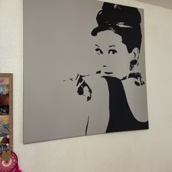 Audrey Hephern Canvas 