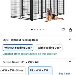 Outdoor dog kennel