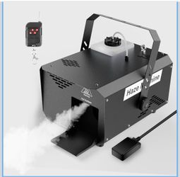 600W 1000CFM Haze Machine for Stage & DJ Remote DMX512 Control, Adjustable Outlet, 2L Tank. For Wedding, Club, Halloween, Christmas, Party Beam Effect