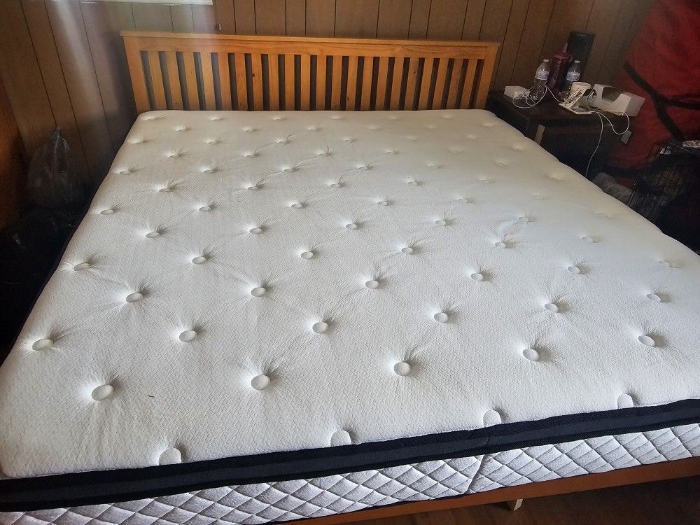 Free King Bed Frame- Mattress Is Gone