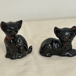 2 Vintage Cat Figurines