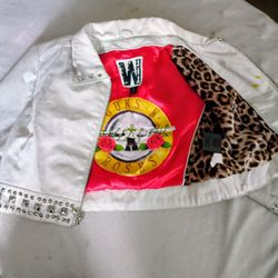 Vintage Guns And Roses Jacket  Leather