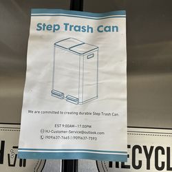 Stainless garbage and recycling can