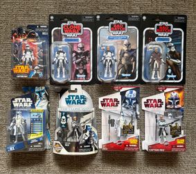 Star Wars Clone Wars TVC Saga Captain Rex 8 Figure Lot