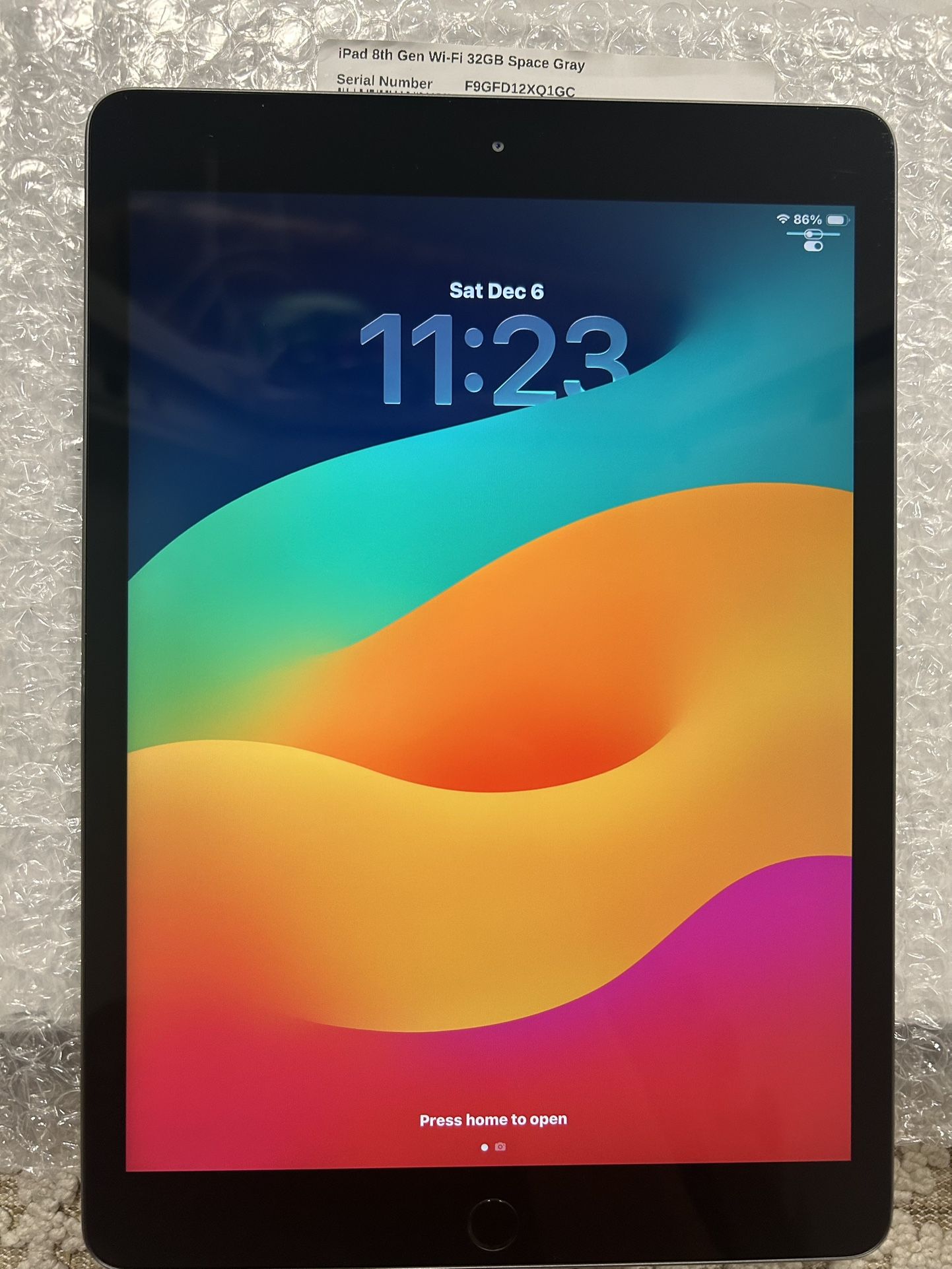 iPad 8th Gen 32gb iPadOS 26