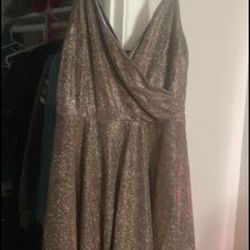 Gold sparkly dress 