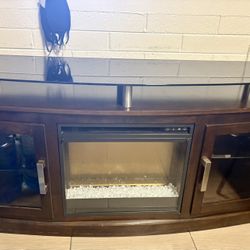 TV Stand Heater Combo