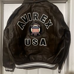 Avirex Leather Jackets Brown