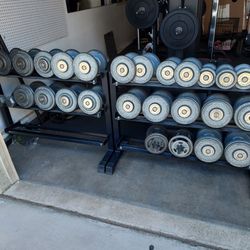 Dumbell Set And Rack