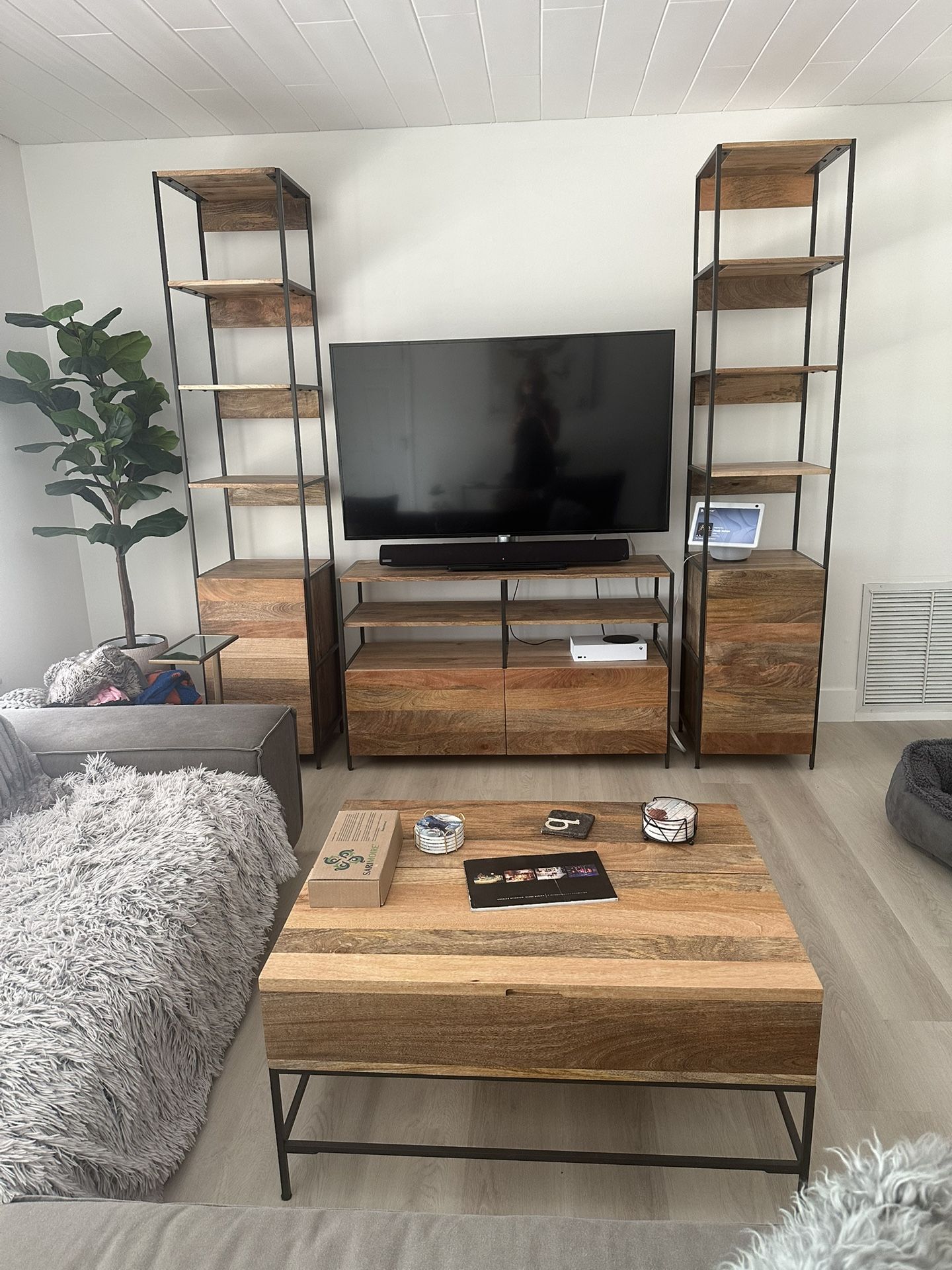 4 Piece Entertainment Center - West Elm