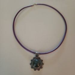 Laborodite Silver Necklace 