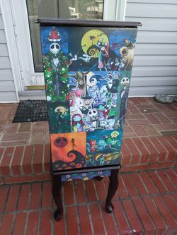 Nightmare Before Christmas jewelry armoire cabinet