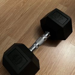 Single 40 Pound Dumbbell