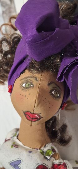 Hand-stitched Cloth Doll