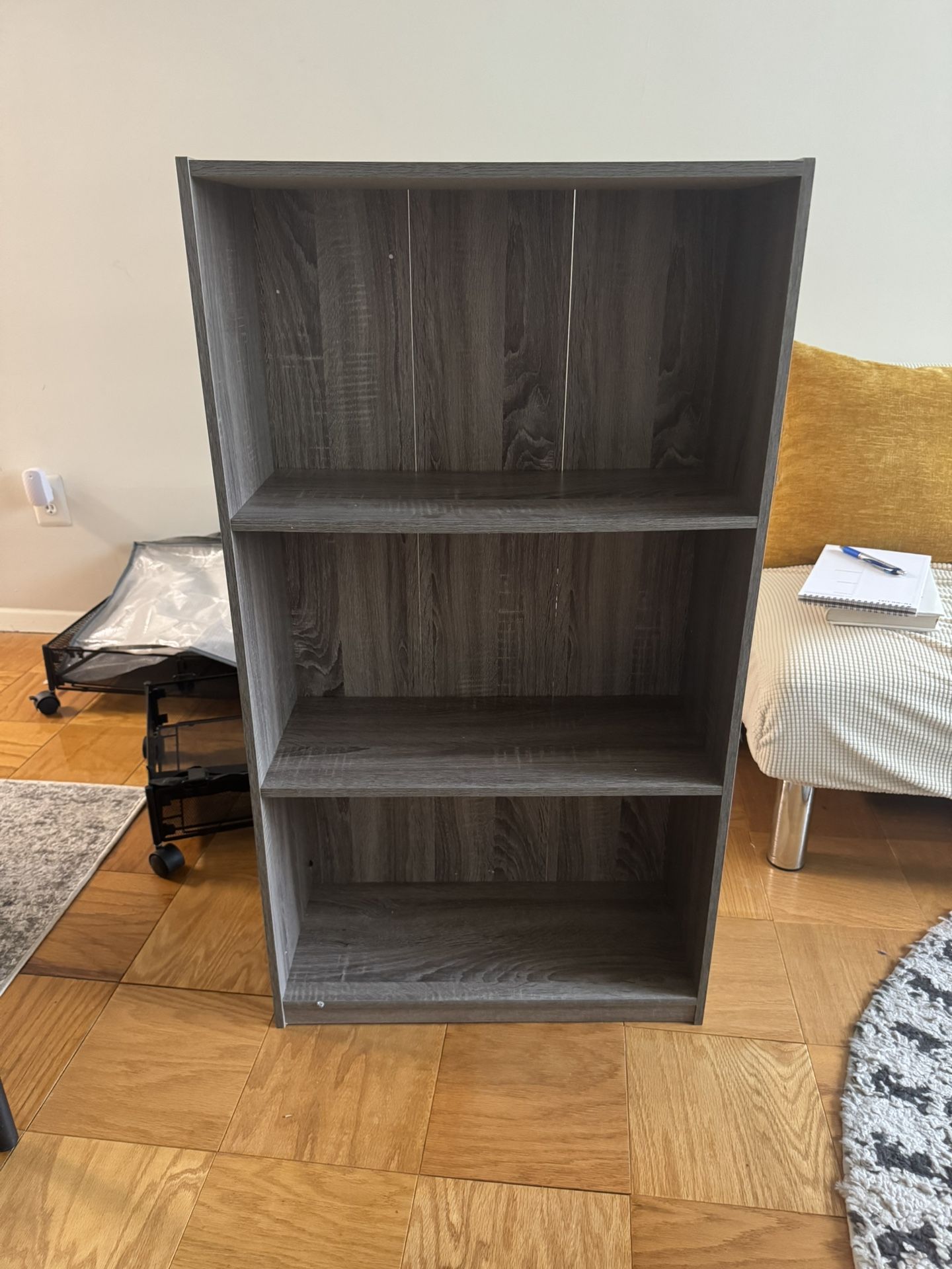 3 tier Gray Bookcase