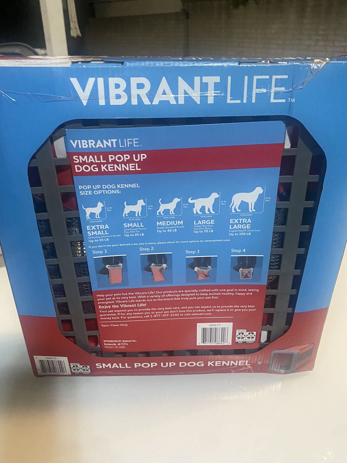 Vibrant Life Pop Up Kennel For Small Dog