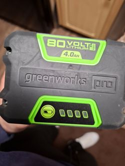 Greenworks battery and fast charger