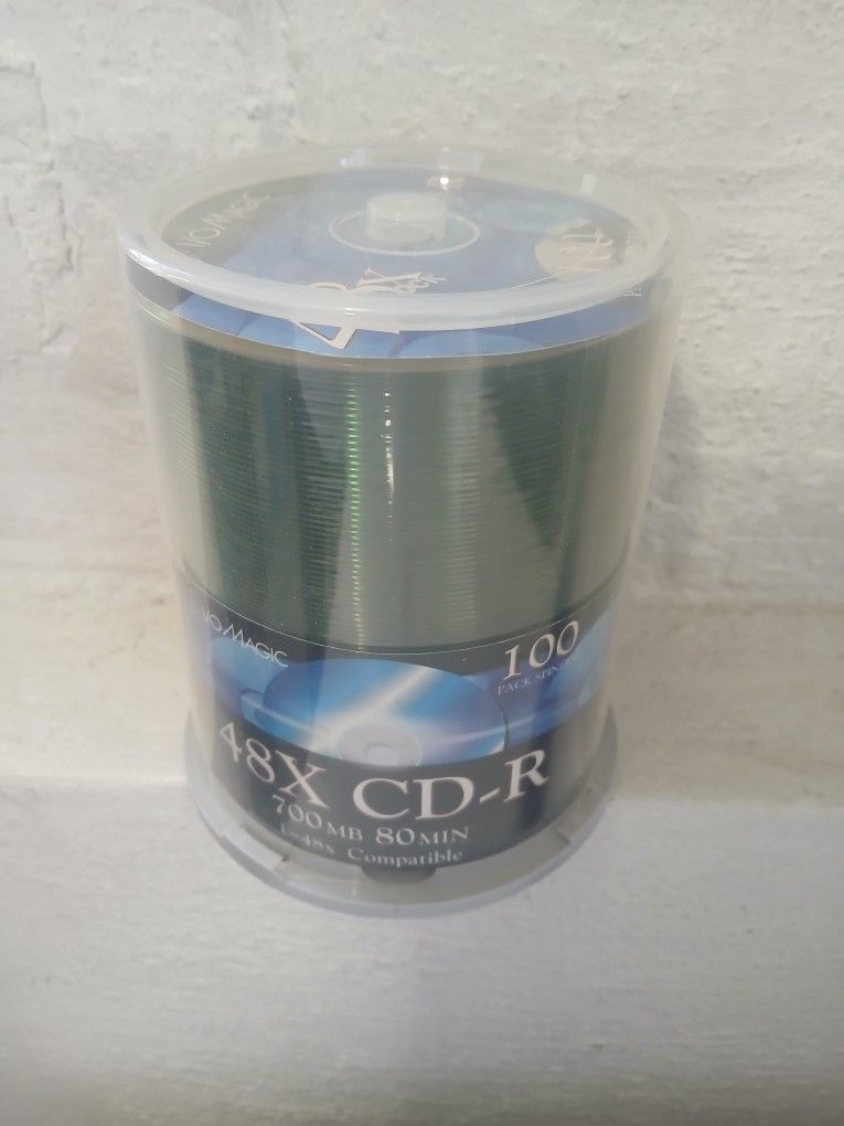 I/O Magic 100 Pack Blank Recordable CD-R / Cds
