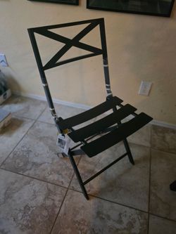 Metal folding chairs