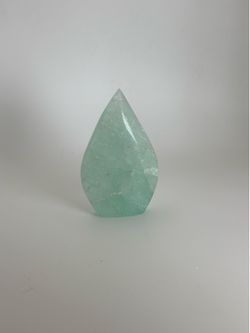 2.75” Mint Green Fluorite Flame Crystal – Polished Display Piece