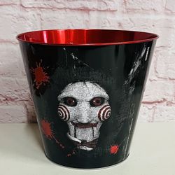 Saw X Movie Limited Edition Popcorn Tin XL Metal Bucket Regal Cinemas