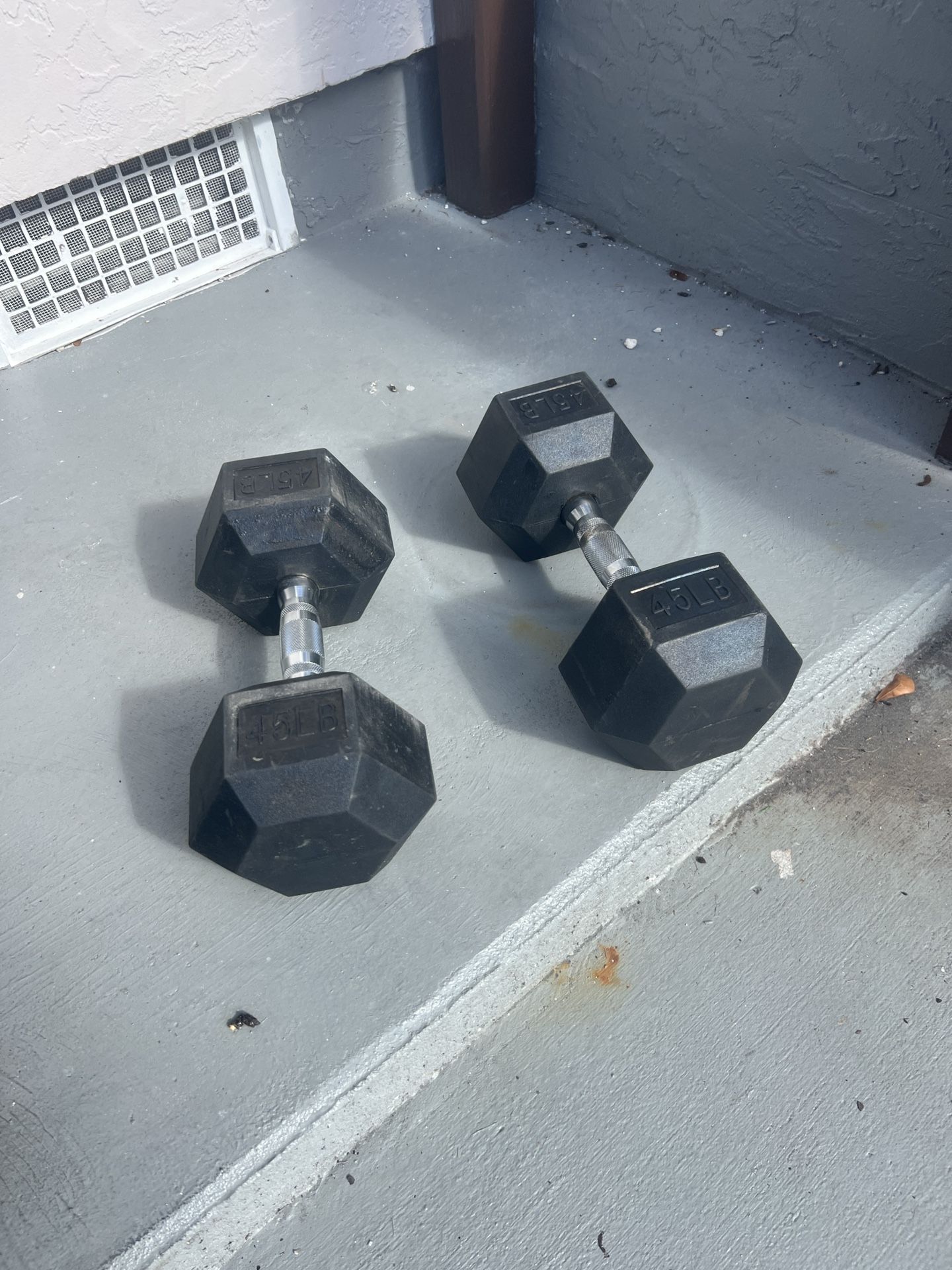Pair of 45 Lb Dumbells
