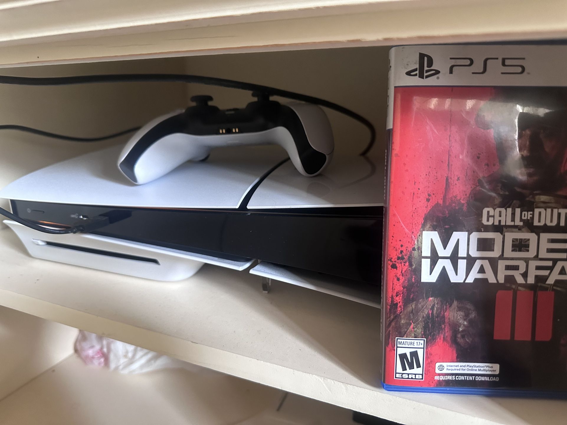 Ps5 For Sale With COD Headphones And Box 