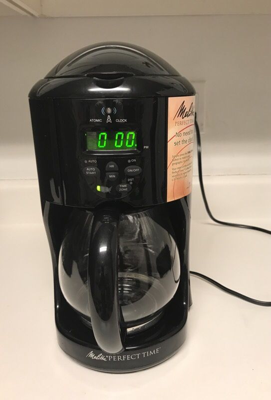Brand New Melitta Coffee Maker Has Timer Atomic clock and setting for any Brewing of your Favorite Coffee.