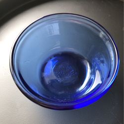 Set of four vintage Cobalt Blue Custard Cups