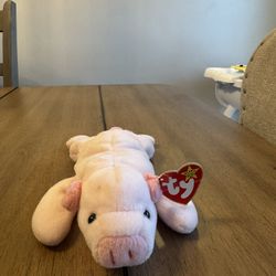 Ty Beanie Baby Squealer the Pig.