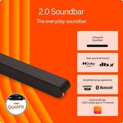 NEW!! VIZIO 2.0 Soundbar | Dolby Atmos & DTS | Model # SV200M-0808