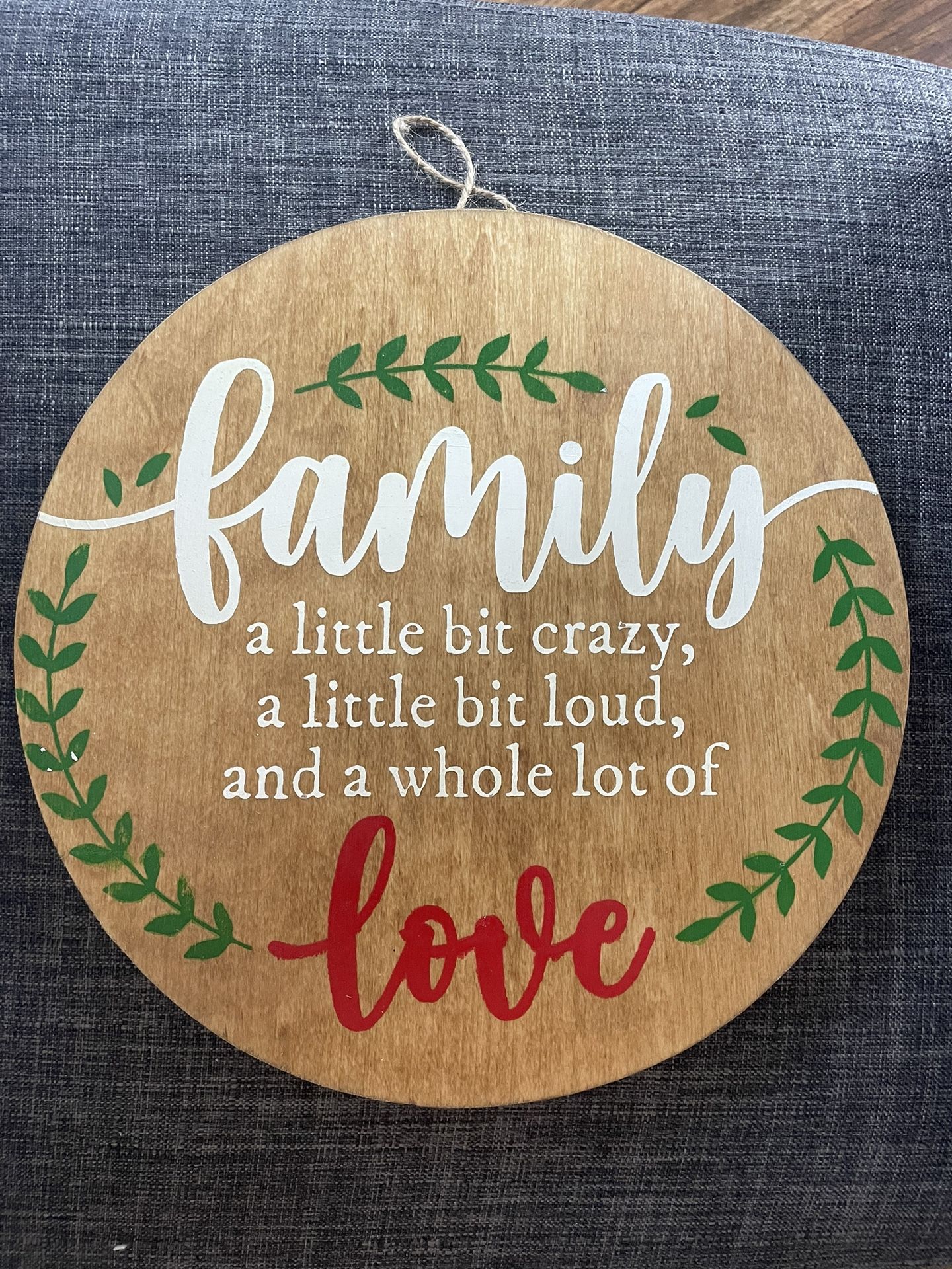 Family Wood Sign