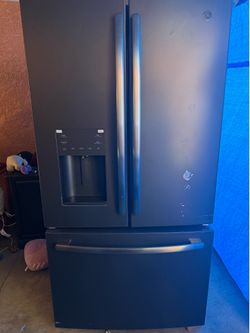 GE three door fridge