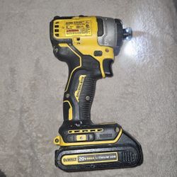 DeWALT 20V MAX Brushless Impact Driver (DCF809) + Battery