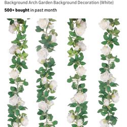 Artificial Rose Garland Decoration