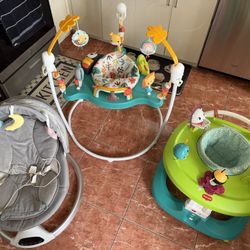 Baby Bundle (Bouncer, Jumper, Walker) – Like New