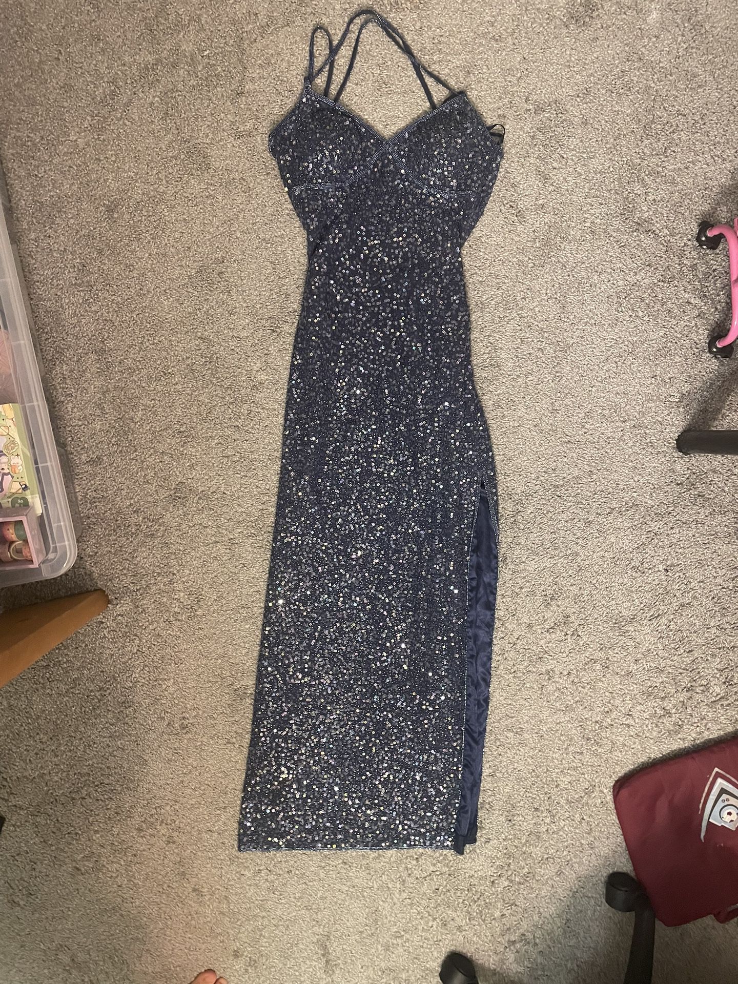 Scala Size Small Blue Dress