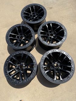 Jeep wrangler rubicon xr 392 wheels 17” flat black