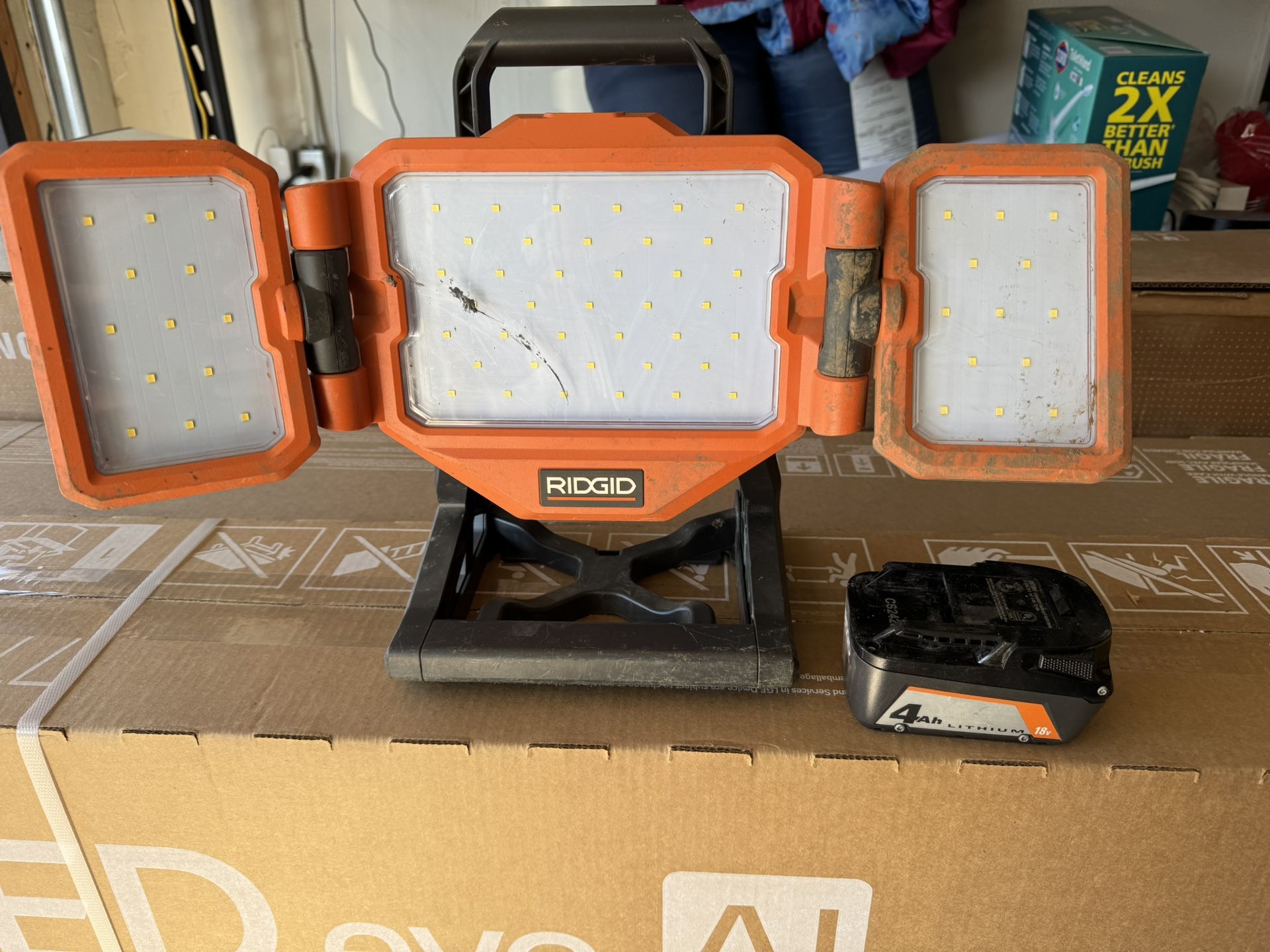 Rigid LED Light And Battery