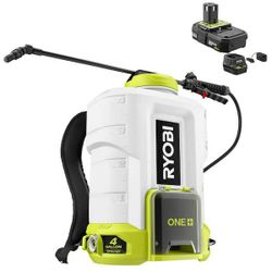 RYOBI
ONE+ 18V Cordless Battery 4 Gal. Backpack Chemical Sprayer with 2.0 Ah Battery and Charger