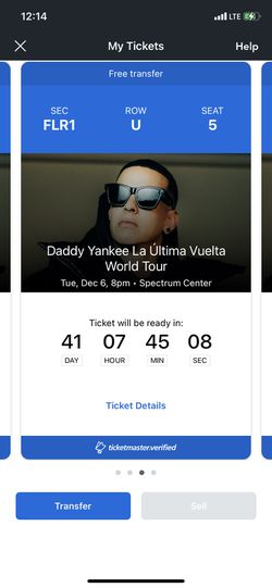 4 Daddy Yankee  Tickets. Dec 6 Charlotte Nc  Thumbnail