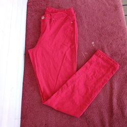 Royalty by YMI Jeans Mid Rise Skinny Women's Size 14W/16W Red